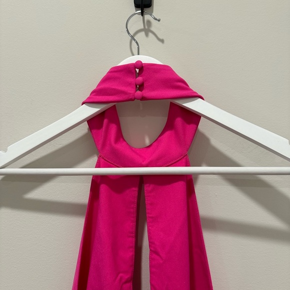 Michael Costello x Revolve Zadie Rodeo Barbie Hot Pink Jumpsuit NYE New Years - Picture 9 of 15